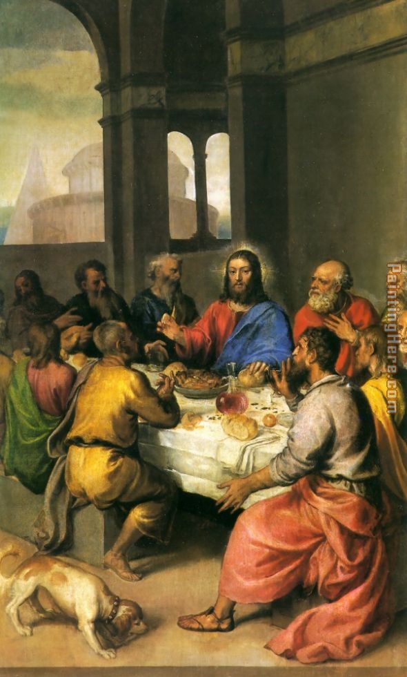 The Last Supper [detail] painting - Titian The Last Supper [detail] art painting